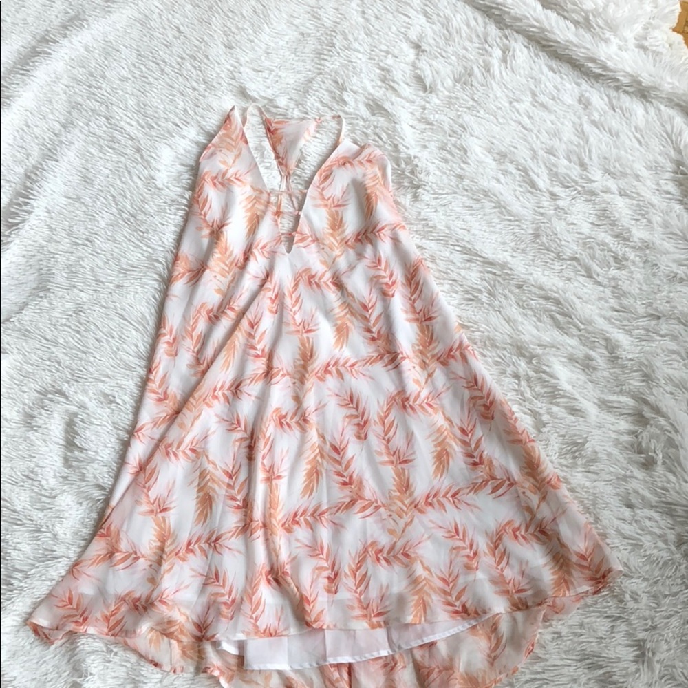 Orange High Low Dress